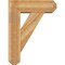 Ekena Millwork Traditional Craftsman Rough Sawn Bracket w/ Offset Brace, Western Red Cedar, 8"W x 24"D x 32"H BKT0806X24X32TRA04RWR - alternate 4